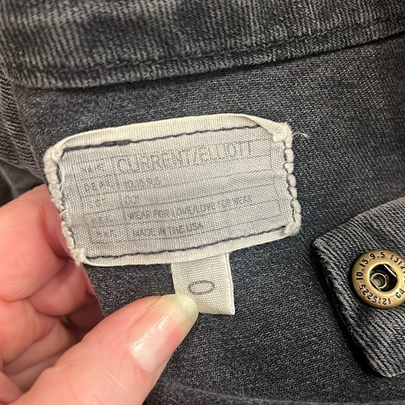 Current/Elliott The Moto Jean Jacket in Washed Black Size 0/XS - Picture 6 of 8